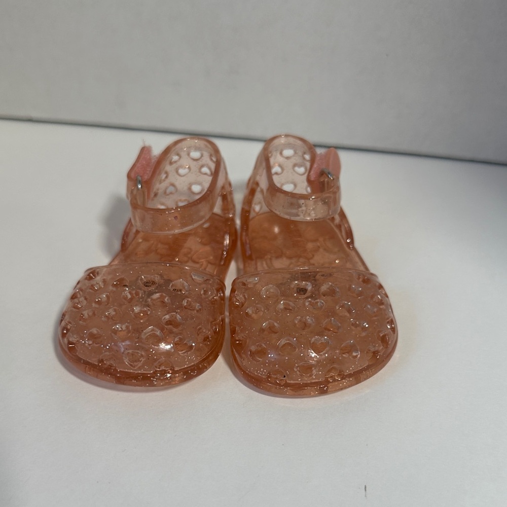 Old navy pink jelly sandals size 6-12 months